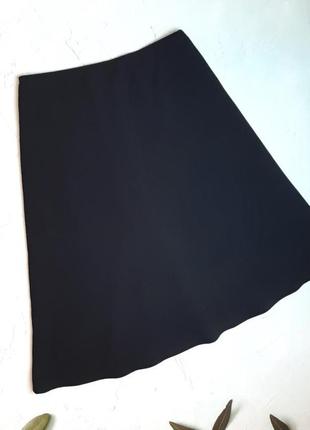 🎁1+1=3 брендовая черная юбка меди а-силуэта marks &amp; spencer, размер 50 - 522 фото