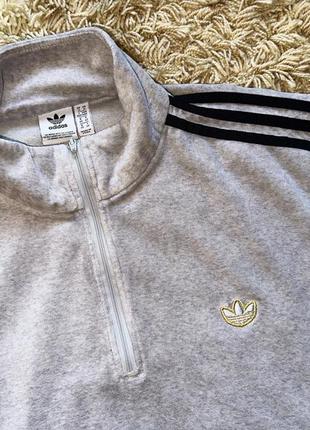 Кофта велюровая adidas originals, оригинал5 фото