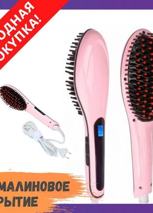 Електричний гребінець випрямляч fast hair straightener hqt-906...