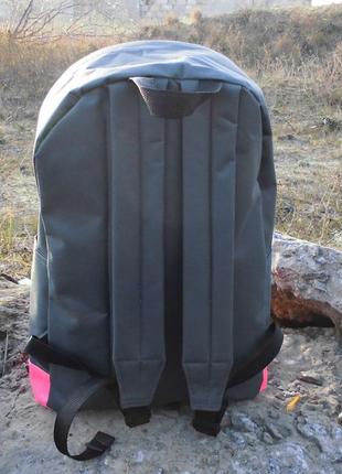 Хіт! стильний рюкзак nike (найк). сірий із рожевим.3 фото