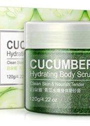 Скраб для тіла з екстрактом огірка bioaqua body scrub cucumber...3 фото