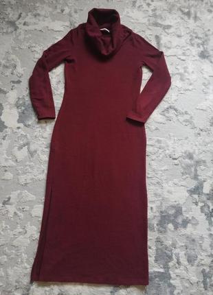 Удлиненное платье mango, с разрезом, р. s