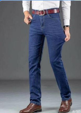 Чоловічі зимові джинси на хутрі.1 фото
