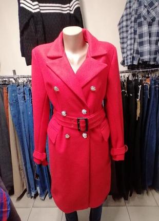 Пальто жіноче кашемір на підкладці3 фото