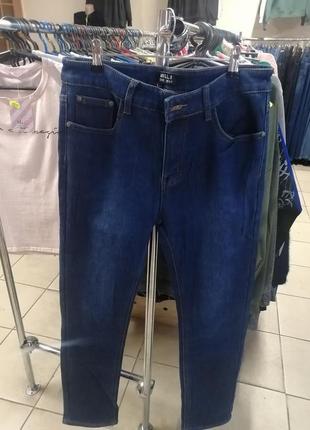 Чоловічі зимові джинси на флісі4 фото