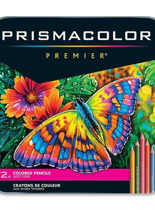 Кольорові олівці prismacolor premier 72 кольори в метал. пенал