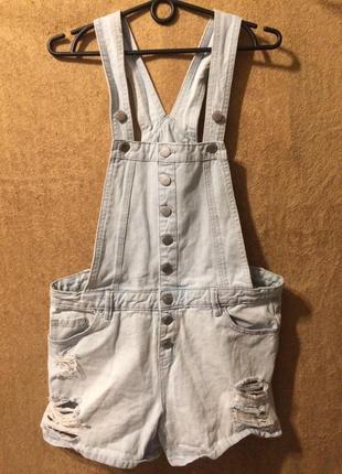 New look dungaree джинсовий комбінезон