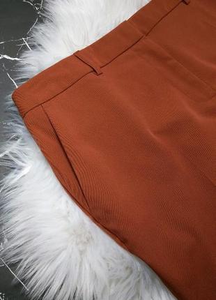 💛 класичні укорочені штани теракотового кольору 💛3 фото