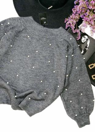 Акриловий светр джемпер із перлами next3 фото