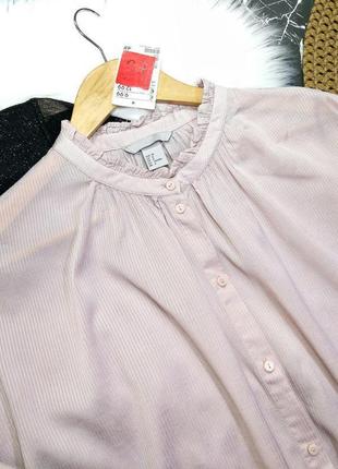 Оверсайз блузка з об'ємними рукавами h&m4 фото