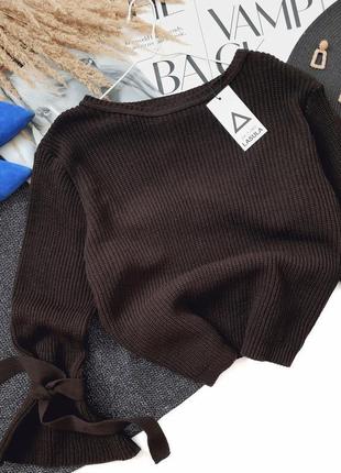 Дизайнерський акриловий светр із гарними рукавами lasula