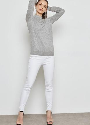 #розпродаж сірий светр теплий джемпер з розсипом з намистин wa...6 фото