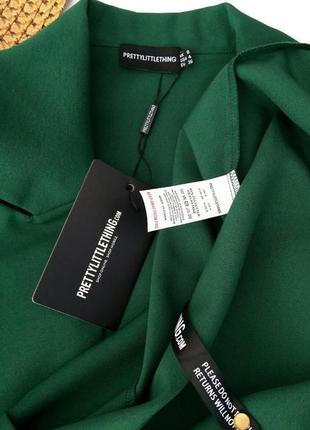 Смарагдовий легкий блейзер/версайз піджак5 фото