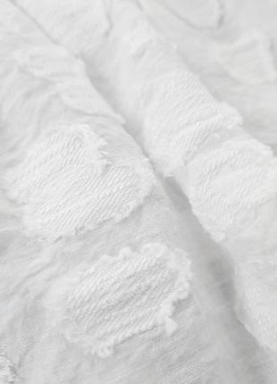 Біла коротка блуза / топ з фактурної тканини mint velvet ...5 фото