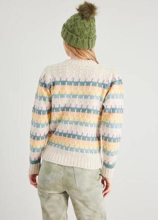Смугастий светр, джемпер в ретро стилі великий розмір tu9 фото