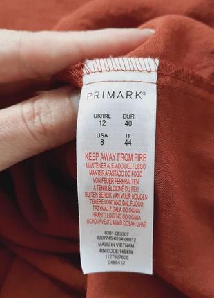 Блузка теракотового кольору з розрізом primark 🔥ліквідація товару8 фото