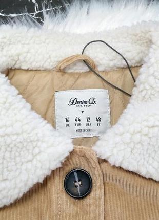 🔥знижка до 15 березня 🔥 вельветова шерпа куртка від denim co7 фото