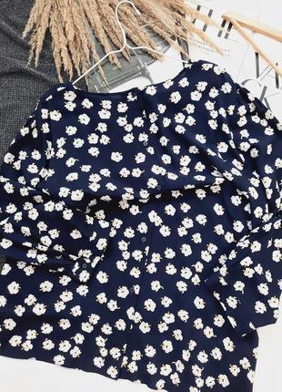 Шикарна блузка великий розмір квітковий принт george4 фото