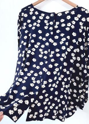 Шикарна блузка великий розмір квітковий принт george7 фото