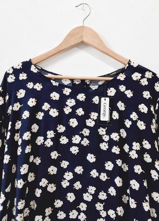 Шикарна блузка великий розмір квітковий принт george8 фото
