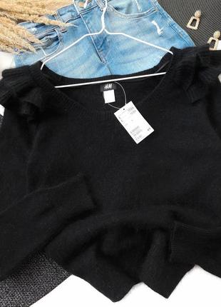 Ангоровый светр з рюшами / теплий джемпер h&m4 фото