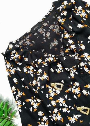 Блузка з віскози у квітковий принт4 фото