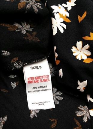 Блузка з віскози у квітковий принт6 фото