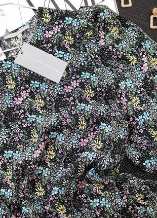 Дизайнерська блузка в квітковий принт преміум класу oliver bonas3 фото