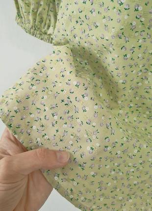 Бавовняна блузка у квітковий принт f&f8 фото