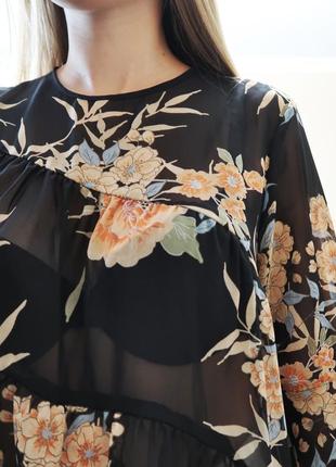 Шифонова блузка у квітковий принт new look9 фото
