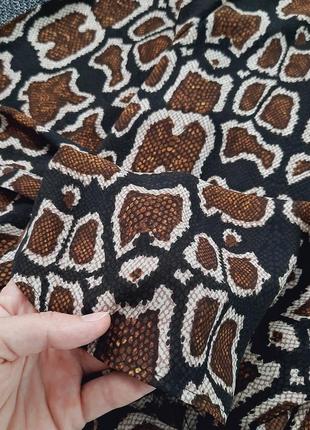 Атласна сорочка в зміїний принт великий розмір marks& spencer8 фото