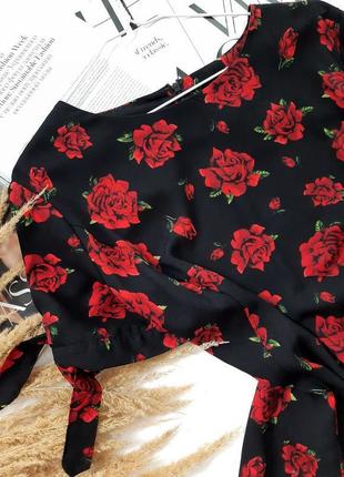 Плаття у квітковий принт троянди new look великий розмір батал3 фото