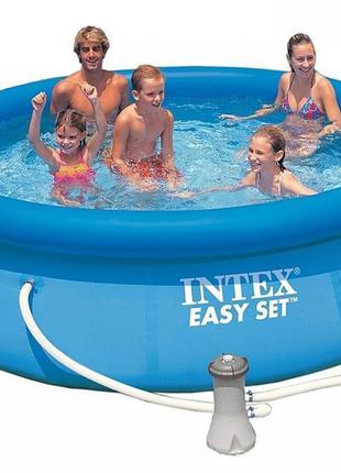 Басейн наливна intex 28122 easy set цілий, в кор. 305*76 см