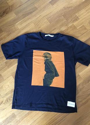 Футболка Calvin K50K508871 Big & Tall Olivgrön sweatshirt med stor logga