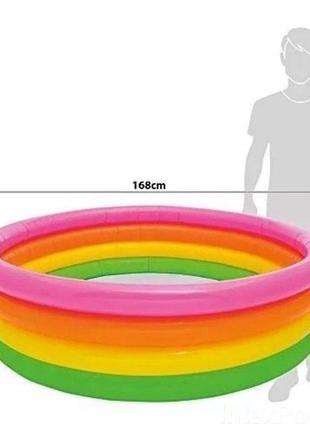 Дитячий надувний басейн intex 56441 (56441np) "радуга-дуга" 4 ...2 фото