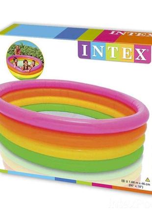 Дитячий надувний басейн intex 56441 (56441np) "радуга-дуга" 4 ...3 фото