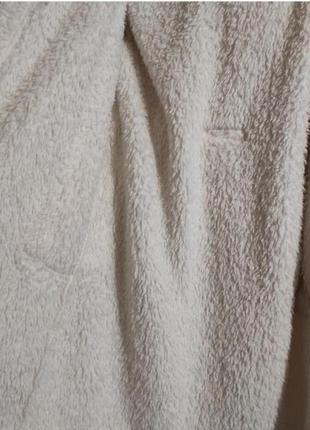 Детский толстый теплый блистящий махровый халат с капюшоном единорог5 фото