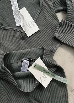Класний топ в рубчик zara2 фото