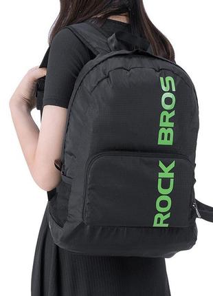 Міський вело рюкзак трансформер rockbros h10 чорний6 фото