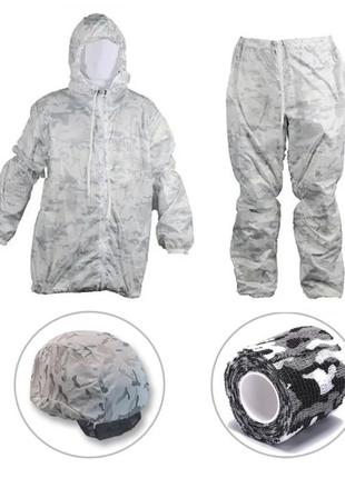 Камуфляжний костюм військовий маскхалат multicam alpine зима м...1 фото