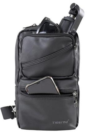 Міська куленепробивна сумка-рюкзак через плече (крос боді) tig...6 фото