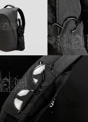 Рюкзак міський tigernu t-b3351 usb чорний4 фото