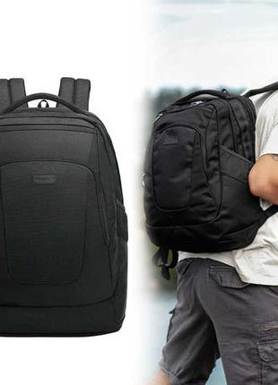 Рюкзак міський t-b3182a для ноутбука 15.6" об'єм 22л. чорний10 фото