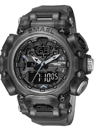Чоловічий наручний електронний спортивний годинник smael 8053.