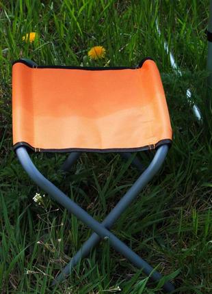 Раскладной стол (оранжевый) для пикника, стулья4 фото