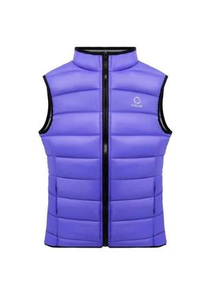 Жилет сollar vest жіночий, розмір l, фіолетово-сірий
