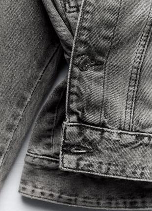 Дуже стильна оверсайз джинсова куртка zara джинсовка7 фото