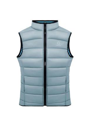 Жилет сollar vest жіночий, розмір l, сіро-блакитний