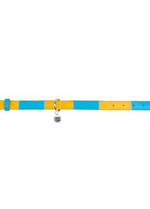 Нашийник для собак шкіряний waudog glamour з qr паспортом, "co...