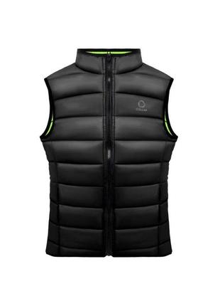 Жилет сollar vest чоловічий, розмір xl, чорно-салатовий